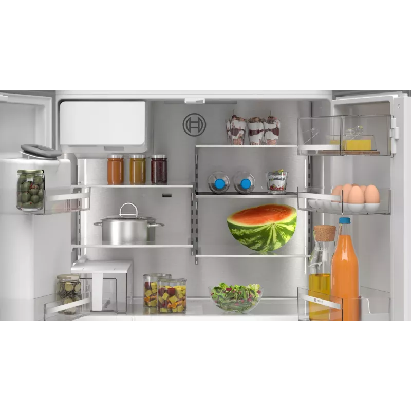 Bosch Serie 6 KFI96APEA šaldytuvas su šaldikliu side-by-side 574 L šlifuotas plienas