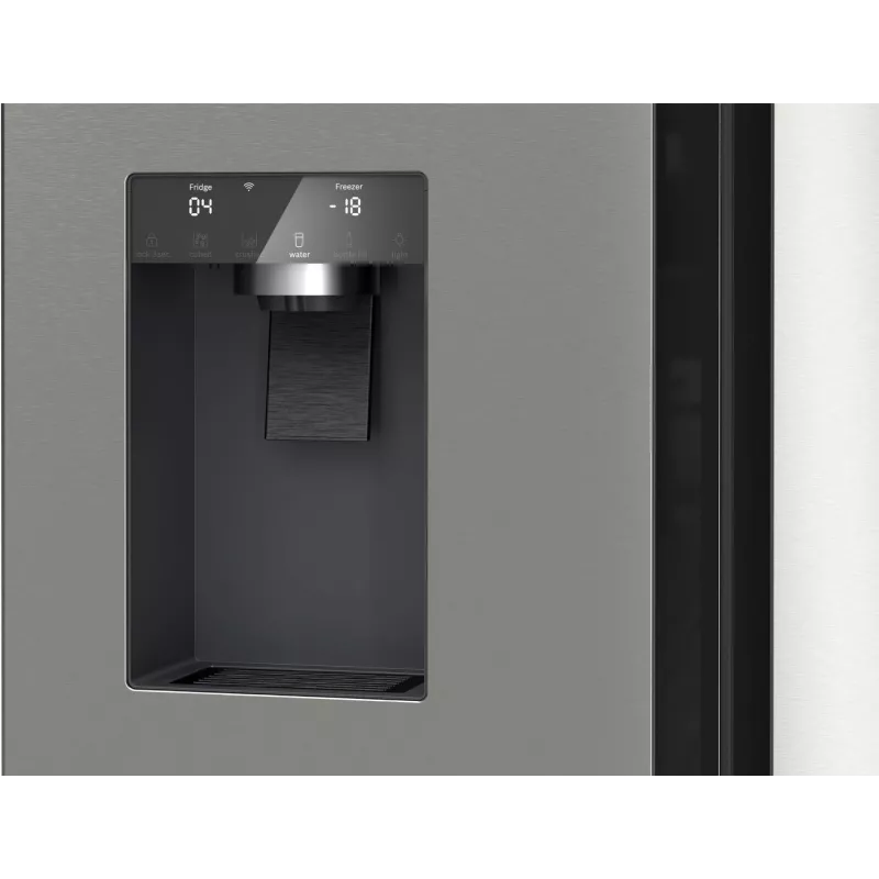 Bosch Serie 6 KFI96APEA šaldytuvas su šaldikliu side-by-side 574 L šlifuotas plienas