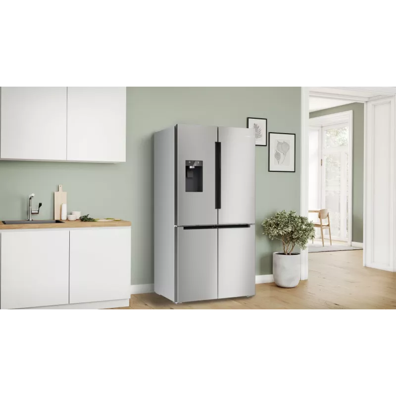 Bosch Serie 6 KFI96APEA šaldytuvas su šaldikliu side-by-side 574 L šlifuotas plienas