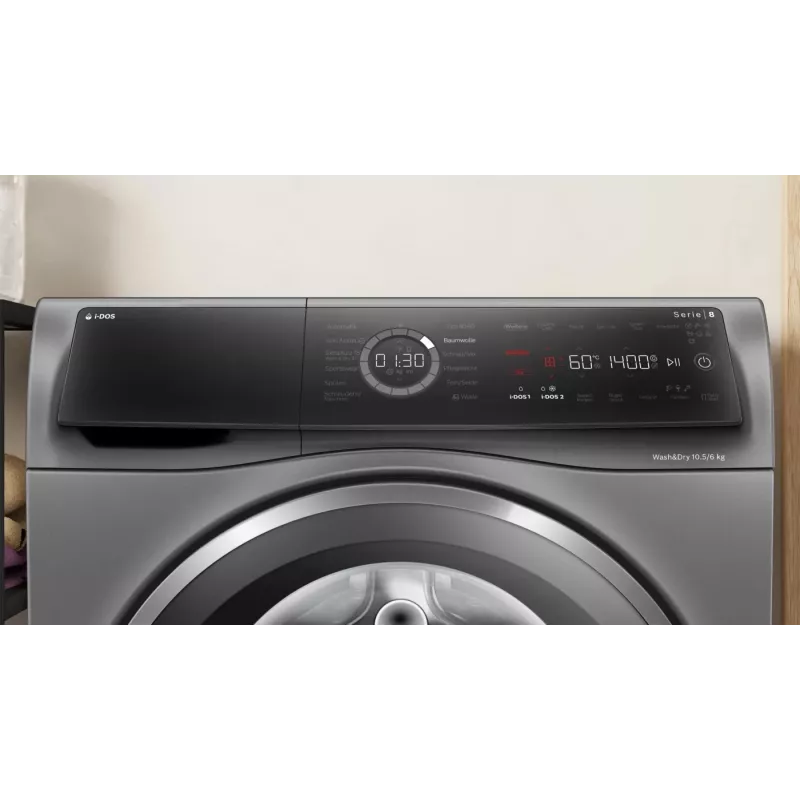 Bosch Serie 8 WNC254AS0 skalbyklė su džiovintuvu