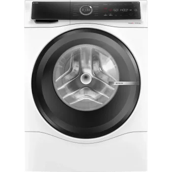 Bosch Serie 8 WNC254A40 skalbyklė su džiovykle, laisvai pastatoma, priekinio pakrovimo, balta