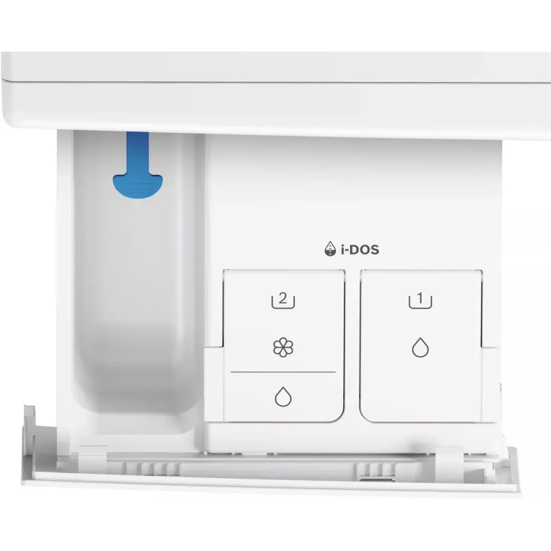 Bosch Serie 8 WNC254A40 skalbyklė su džiovykle, laisvai pastatoma, priekinio pakrovimo, balta