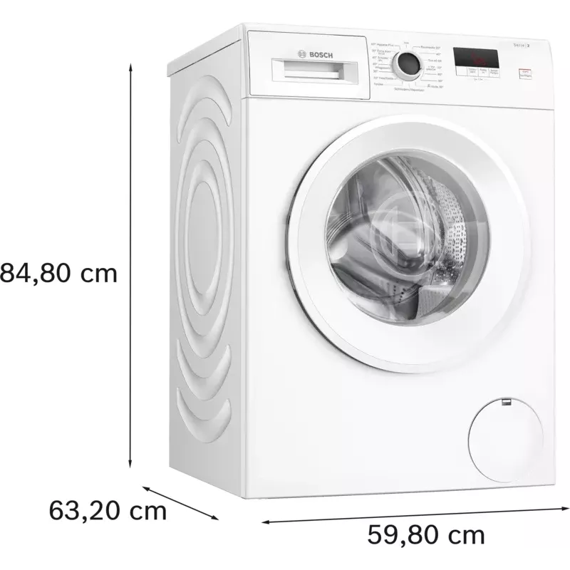 Bosch Serie 2 WGE02420 skalbyklė su priekiniu pakrovimu 7 kg 1351 aps./min Balta