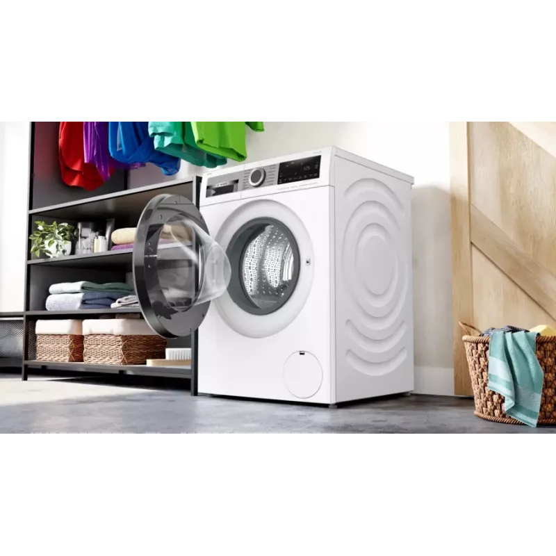 Bosch Serie 6 WGG244F40 skalbimo mašina, priekinis pakrovimas, 9 kg, 1351 aps/min, balta