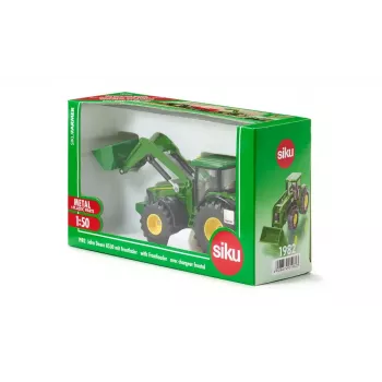 Siku 1982 Traktoriaus modelis John Deere 8430 su priekiniu krautuvu, mastelis 1:50
