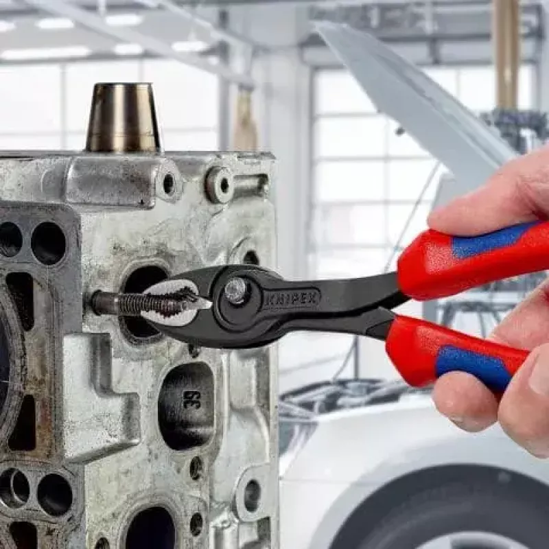 Slydimo jungties replės Knipex TwinGrip, žiaunų plotis 5,1 cm, ilgis 200 mm