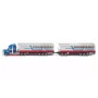 Siku Road Train modelis, surinktas, 1:87, metalas, plastikas, mėlyna, raudona, balta