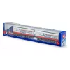 Siku Road Train modelis, surinktas, 1:87, metalas, plastikas, mėlyna, raudona, balta