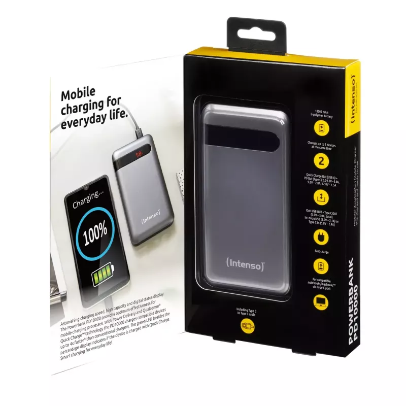 Nešiojamas akumuliatorius Intenso PD10000 10000 mAh