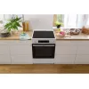 Laisvai pastatoma viryklė Gorenje GEC6C40WD su keramine kaitlente ir elektrine orkaite, juoda/balta