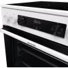 Laisvai pastatoma viryklė Gorenje GEC6C40WD su keramine kaitlente ir elektrine orkaite, juoda/balta