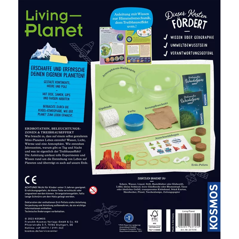 Kosmos Living Planet – ekologijos eksperimentų rinkinys