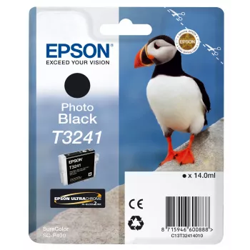 Epson T3241 Photo Black – foto juodas dažų rašalas, 14 ml, 1 vnt., 4200 puslapių