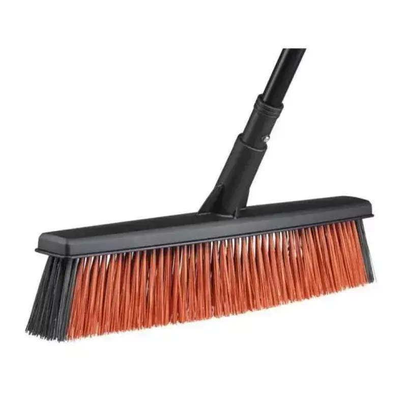 Šluota vidaus patalpoms Fiskars 1025926, minkšti/kieti šereliai, aliuminis, juoda