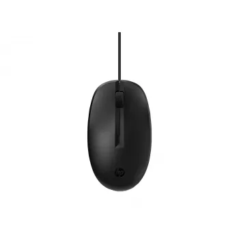 HP 128 laidinė lazerinė pelė, ambidekstrinė, lazerinė, USB-A, 1200 DPI, juoda