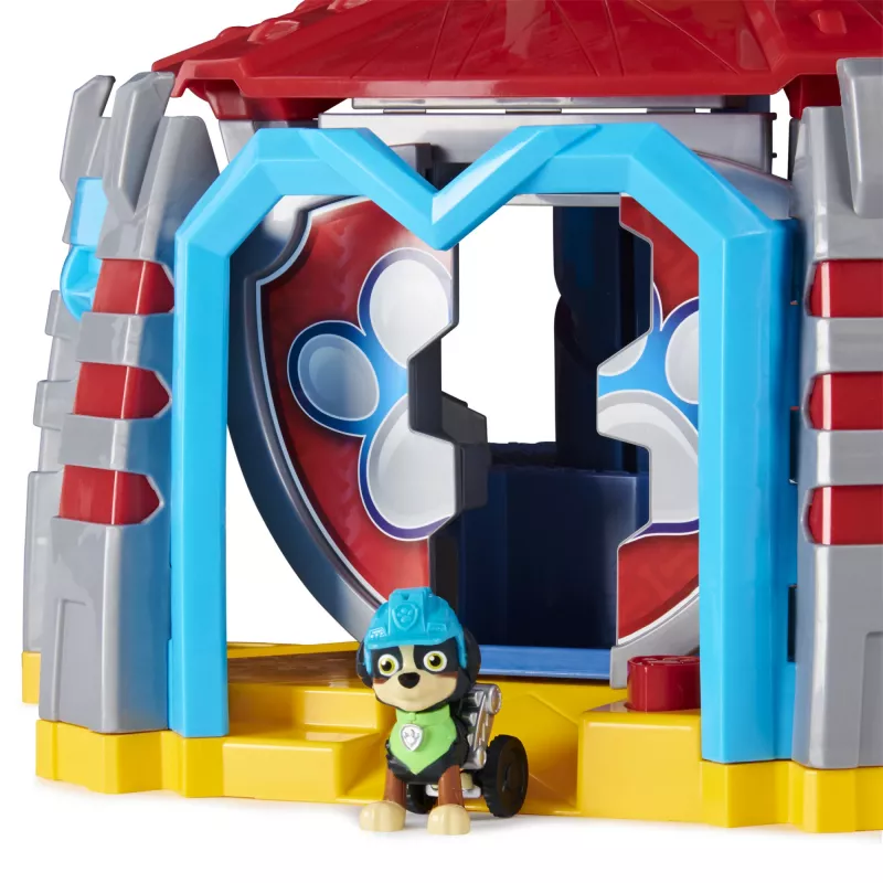 PAW Patrol Dino Rescue HQ žaidimų rinkinys su garsais, išskirtine Rekso figūrėle ir transporto priemone