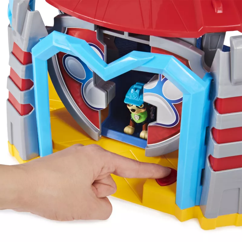 PAW Patrol Dino Rescue HQ žaidimų rinkinys su garsais, išskirtine Rekso figūrėle ir transporto priemone