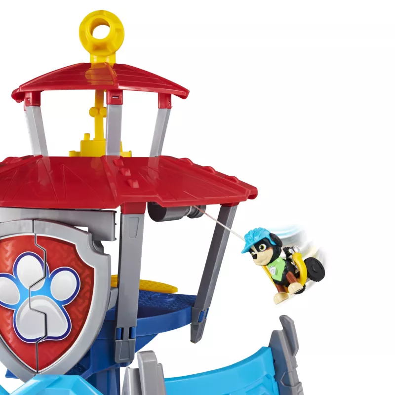 PAW Patrol Dino Rescue HQ žaidimų rinkinys su garsais, išskirtine Rekso figūrėle ir transporto priemone