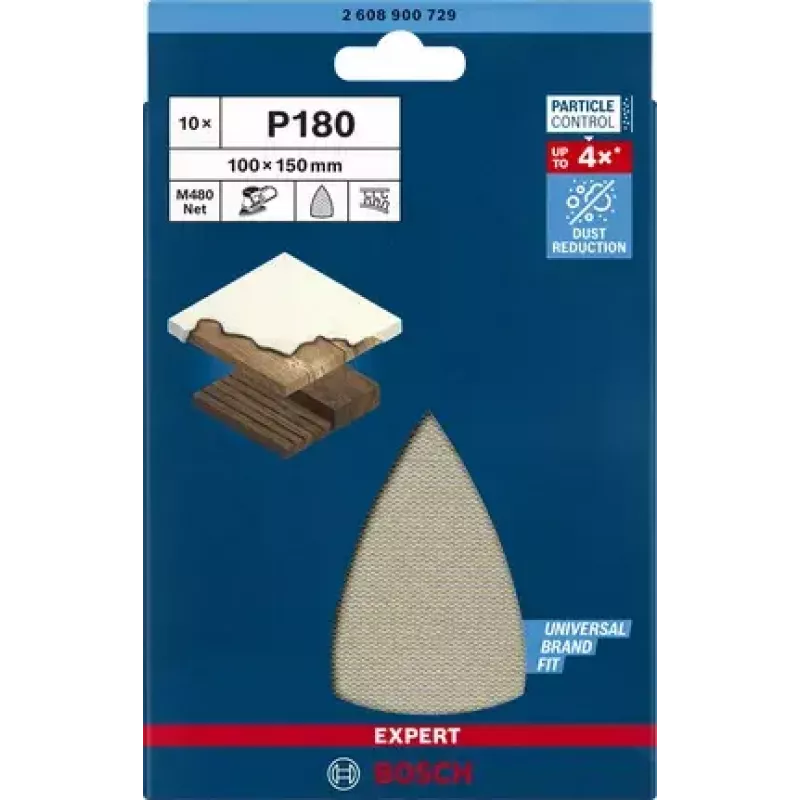 Bosch Expert M480 šlifavimo tinklelis 10 vnt.