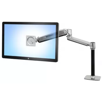 ERGOTRON LX HD Sėdėjimo-stovėjimo stalo laikiklis monitoriui (poliruotas aliuminis)
