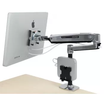 ERGOTRON LX HD Sėdėjimo-stovėjimo stalo laikiklis monitoriui (poliruotas aliuminis)