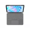 LOGITECH Combo Touch iPad Air 11 colių 5 kartai Oksfordo pilka Qwertz Vokiška klaviatūra