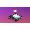 LOGITECH Combo Touch iPad Air 11 colių 5 kartai Oksfordo pilka Qwertz Vokiška klaviatūra