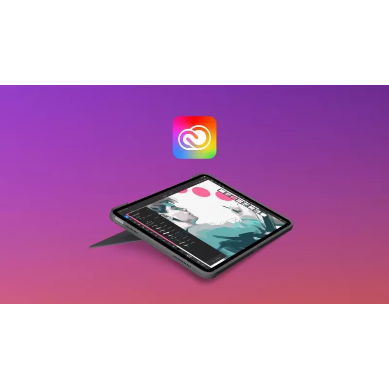 LOGITECH Combo Touch iPad Air 11 colių 5 kartai Oksfordo pilka Qwertz Vokiška klaviatūra
