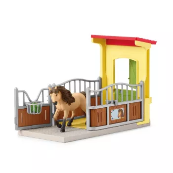 schleich FARM WORLD Dėžutė su Islandijos poniu, Ūkis, Pastatai, Ūkio gyvūnai, Arklidė, Žirgai, 3 m., Įvairiaspalvis