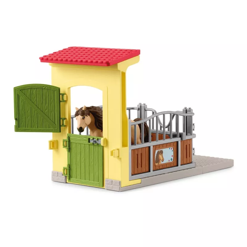 schleich FARM WORLD Dėžutė su Islandijos poniu, Ūkis, Pastatai, Ūkio gyvūnai, Arklidė, Žirgai, 3 m., Įvairiaspalvis
