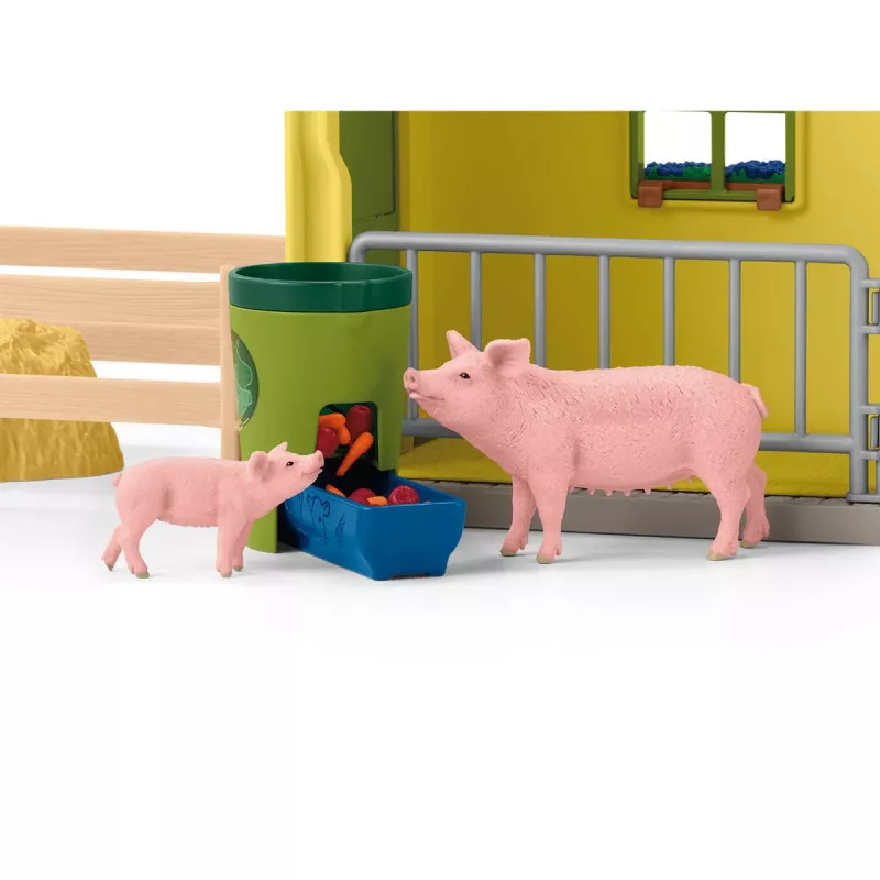 schleich FARM WORLD Didelis ūkis su gyvūnais ir aksesuarais, Ūkis, 3 m., Įvairiaspalvis, Plastikas