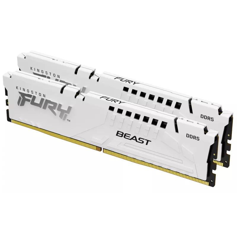 Kingston FURY Beast 32 GB (2x16 GB) DDR5 5600 MT/s CL36 atminties rinkinys baltas EXPO