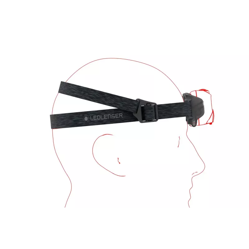 Priekinė galvos lemputė Ledlenser HF6R Core juoda 800 lm IP68