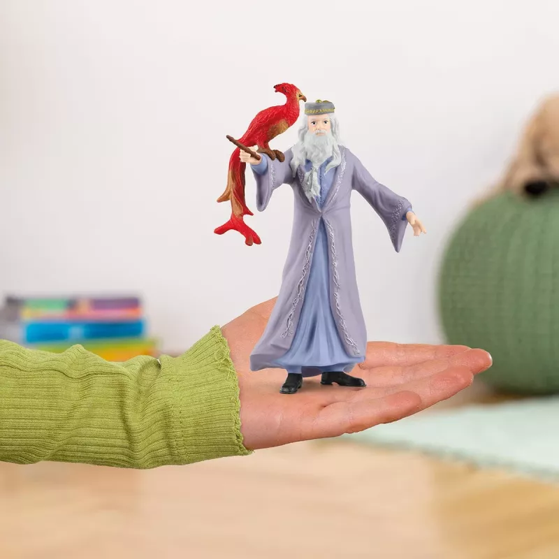 schleich Albus Dumbledore & Fawkes – Haris Poteris, 6 m., Įvairiaspalvis, Plastikas