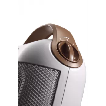 De’Longhi Capsule HFX30C18.IW elektrinis ventiliatorinis šildytuvas, 1800 W, ruda/balta