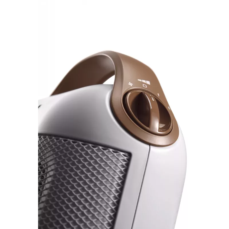 De’Longhi Capsule HFX30C18.IW elektrinis ventiliatorinis šildytuvas, 1800 W, ruda/balta