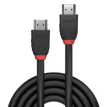 Lindy 3m High Speed HDMI laidas, Black Line, 3 m, HDMI A tipo (standartinis), HDMI A tipo (standartinis), 4096 x 2160 pikselių, 18 Gbit/s, juoda