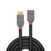 Lindy 1m DisplayPort 1.4 prailginimo laidas, Anthra Line, 1 m, DisplayPort, DisplayPort, Kištukas, Lizdas, 7680 x 4320 pikselių