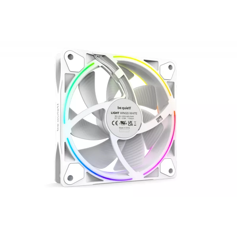 be quiet! Light Wings White 120mm PWM Triple Pack – 3 vėdinimo ventiliatoriai, 12 cm, balti
