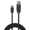 Lindy 1,5 m USB 3.2 A–C laidas, 10 Gbps, Black Line