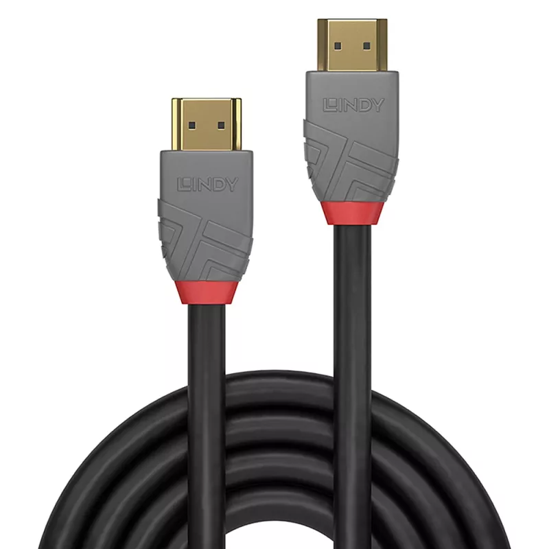 Lindy 1 m aukštos spartos HDMI laidas, Anthra Line