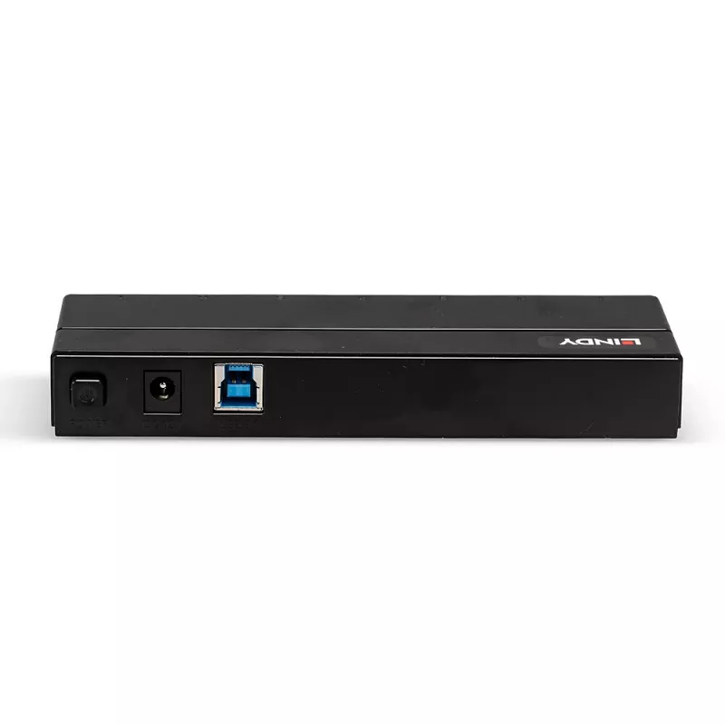 Lindy 7 portų USB 3.0 šakotuvas su įkrovimo funkcija, juodas