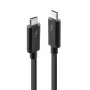 Lindy 1m Thunderbolt 3 laidas, pasyvus, kištukas-kištukas, 1 m, 20 Gbit/s, juoda, 60 W