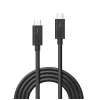 Lindy 2 m Thunderbolt 3 laidas, pasyvus, vyriškas–vyriškas, 20 Gbit/s, juodas, 4096 × 2160 pikselių