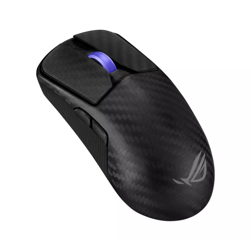 Pelė ASUS ROG Harpe Ace Extreme, dešinei rankai, RF belaidė + Bluetooth + USB Type-A, optinė, 42000 DPI