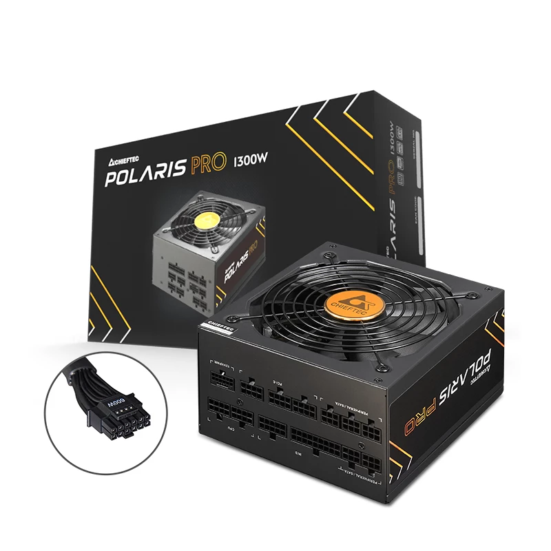 Maitinimo blokas Chieftec Polaris PRO 1300W 20+4 pin ATX ATX juodas