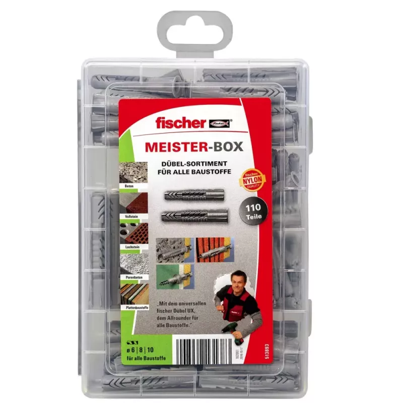 Fischer MEISTER-BOX UX/UX R universalinių inkarų rinkinys