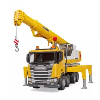 BRUDER SCANIA Super 560R Liebherr sunkvežimis su kranu