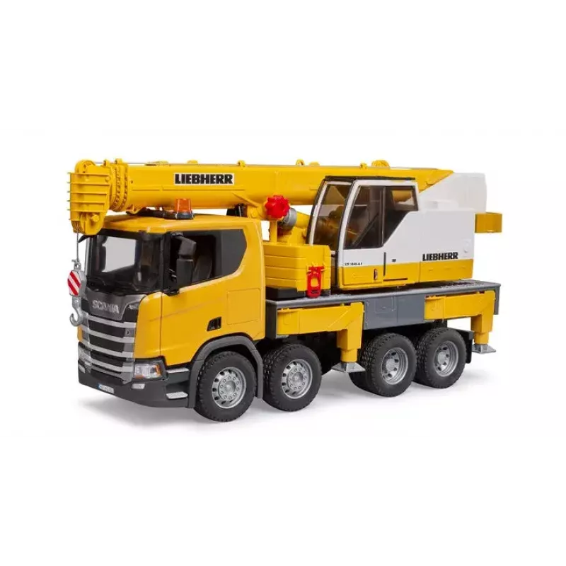 BRUDER SCANIA Super 560R Liebherr sunkvežimis su kranu