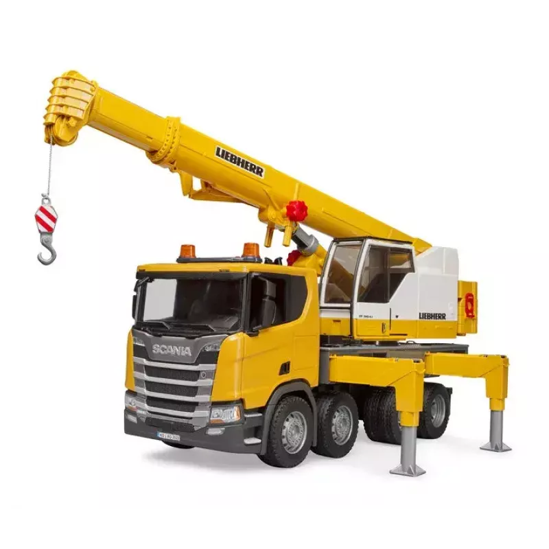 BRUDER SCANIA Super 560R Liebherr sunkvežimis su kranu